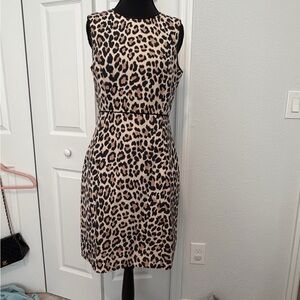 Kate Spade Leopard Print Sleeveless Dress size 6